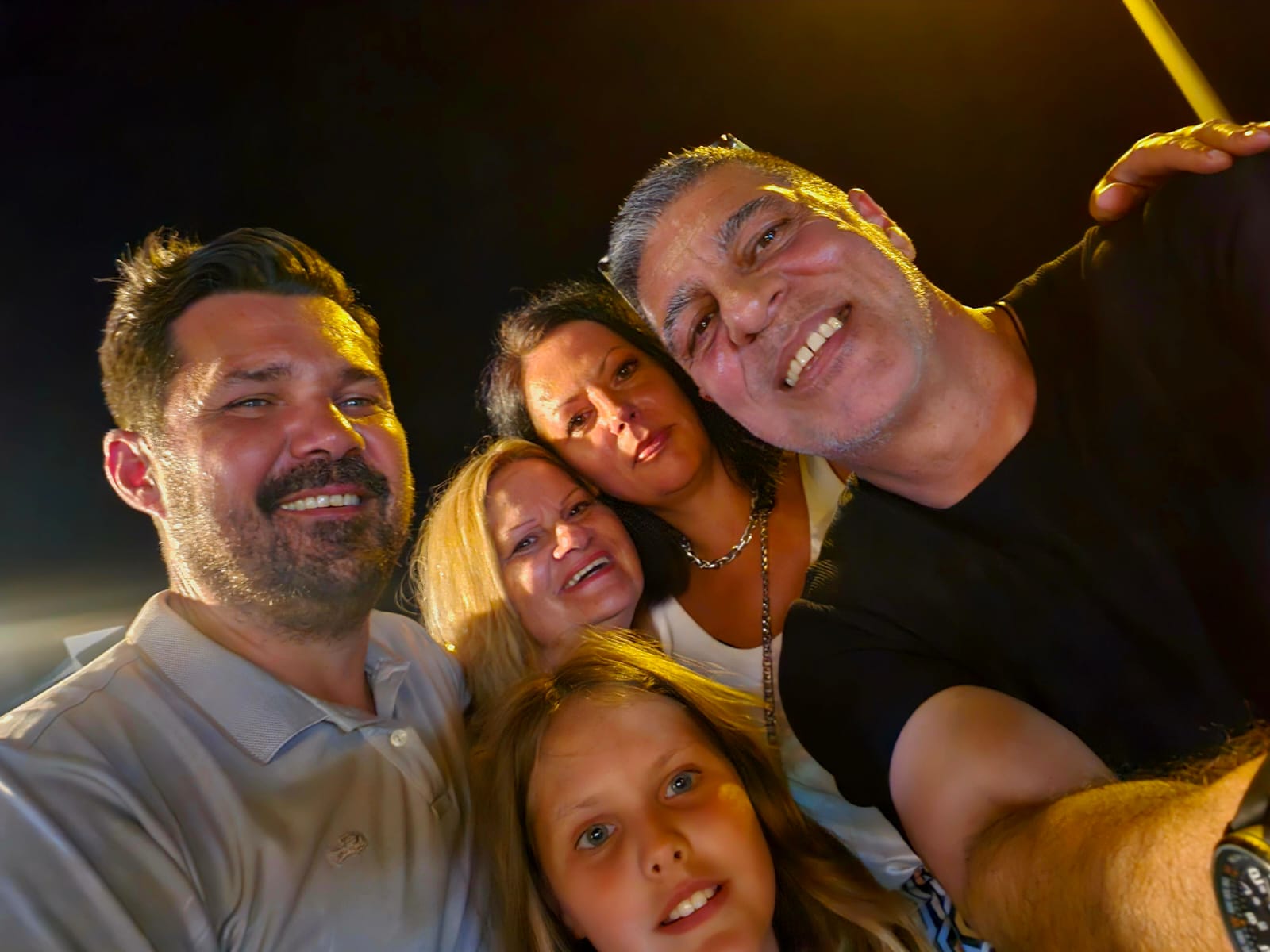 Family enjoying their trip